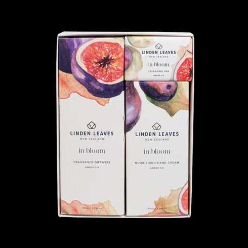 Amber Fig Hands & Home Gift Set 3pc-Linden Leaves-Matakana Pharmacy